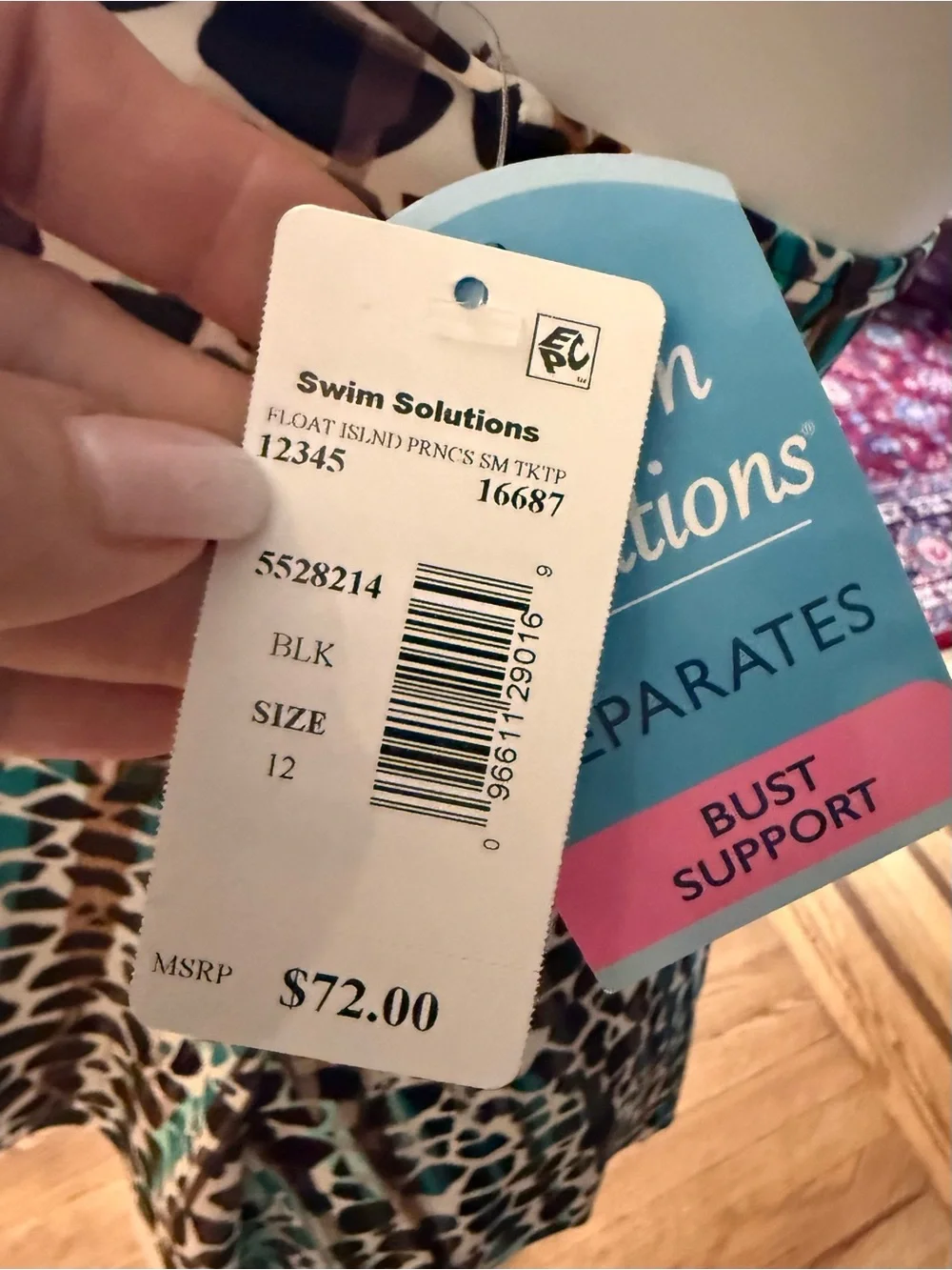 Swim Solutions Animal-Print One-Piece Swimdress NWT’s was $72. - Picture 7 of 11
